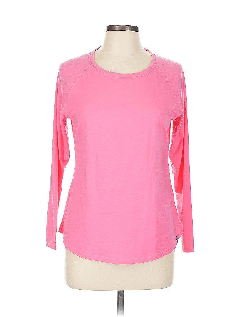 T by Talbots Pink 3/4 Sleeve T-Shirt Size L (petite) - photo 1