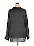 Lord & Taylor 100% Polyester Solid Gray Black Long Sleeve Blouse Size 3X - photo 2
