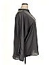 Lord & Taylor 100% Polyester Solid Gray Black Long Sleeve Blouse Size 3X - photo 4