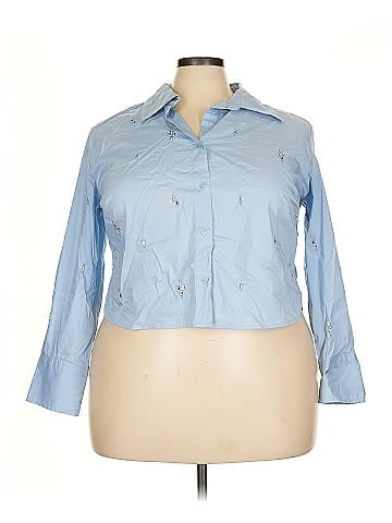 A New Day 3/4 Sleeve Button-Down Shirt (view 1)