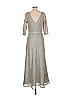 JS Collections Gray Silver Casual Dress Size 6 - photo 2