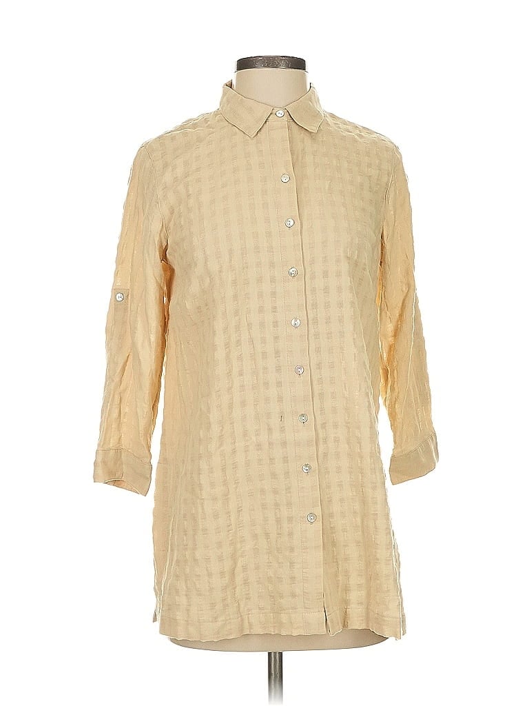Pre-owned Jjill Casual Dress In Brown