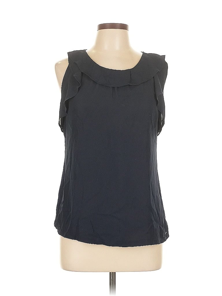 Pre-owned Ann Taylor Loft Outlet Sleeveless Blouse In Black