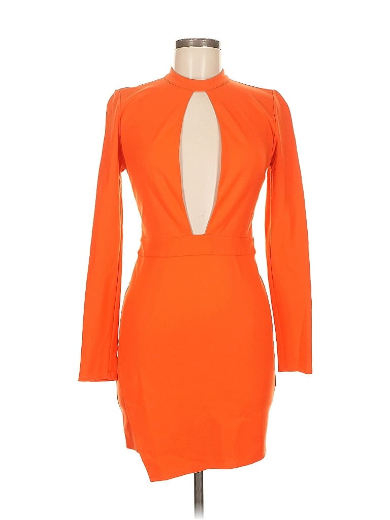 Pre-owned Nbd X The Naven Twins Cocktail Dress In Orange