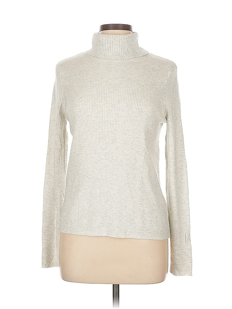 Pre-owned A New Day Turtleneck Sweater In Silver