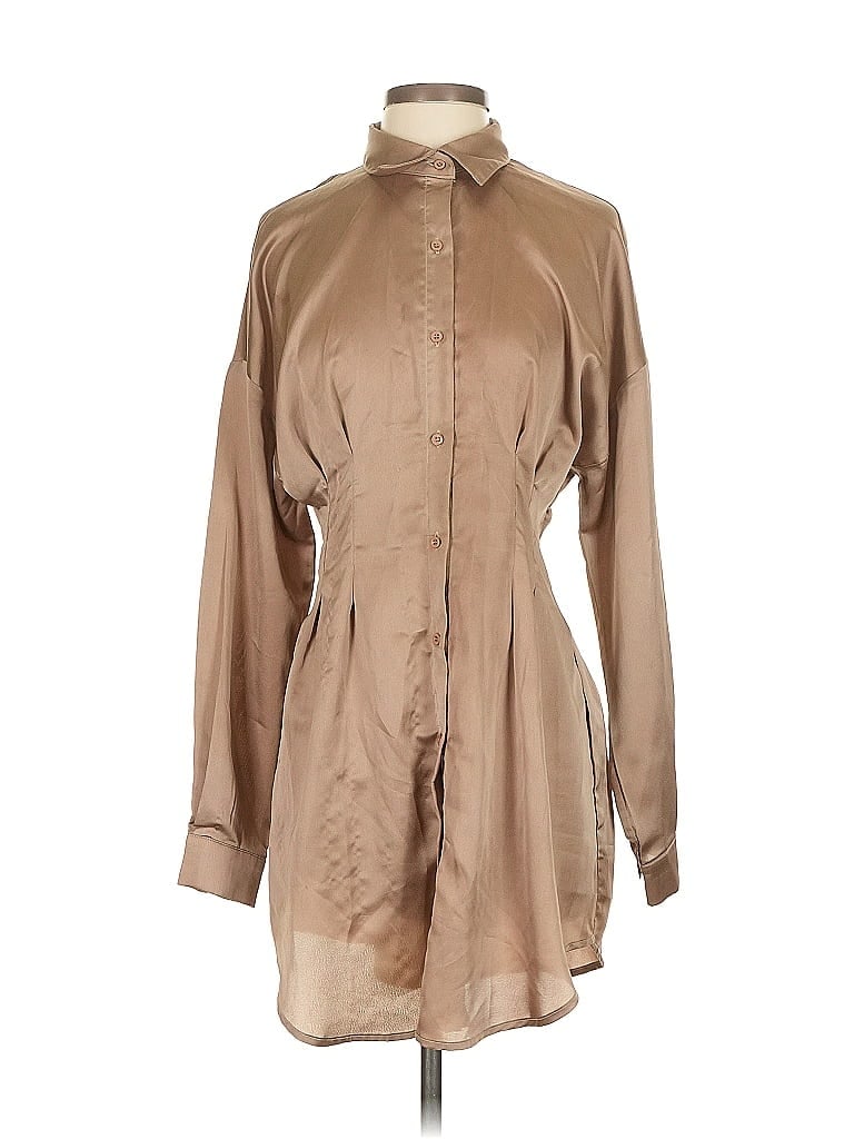 Pre-owned Shein Casual Dress In Brown