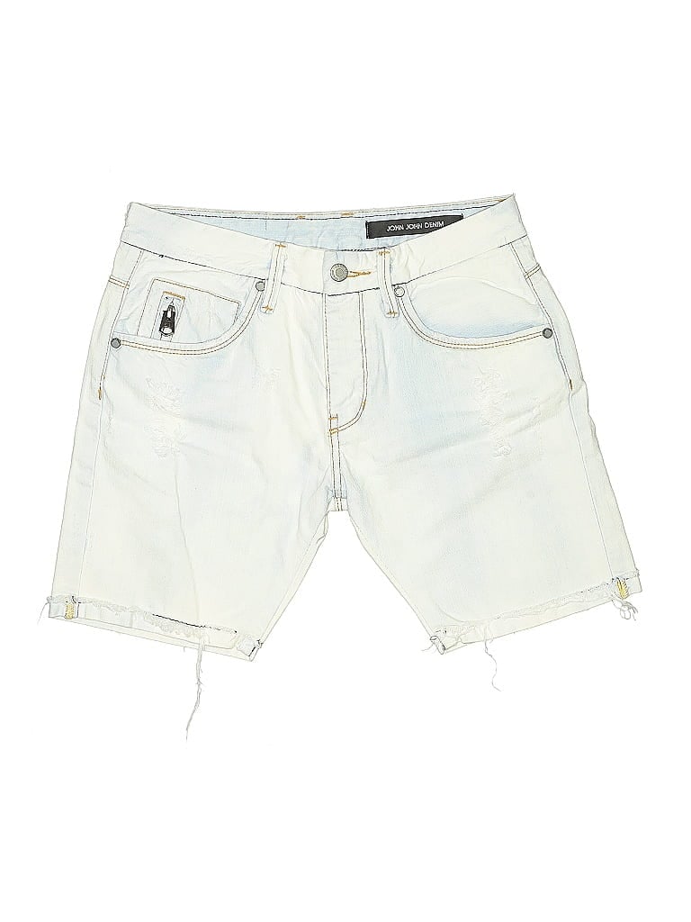 Click to view more detailed imagery on our partner's website Pre-owned John John Denim Denim Shorts In White