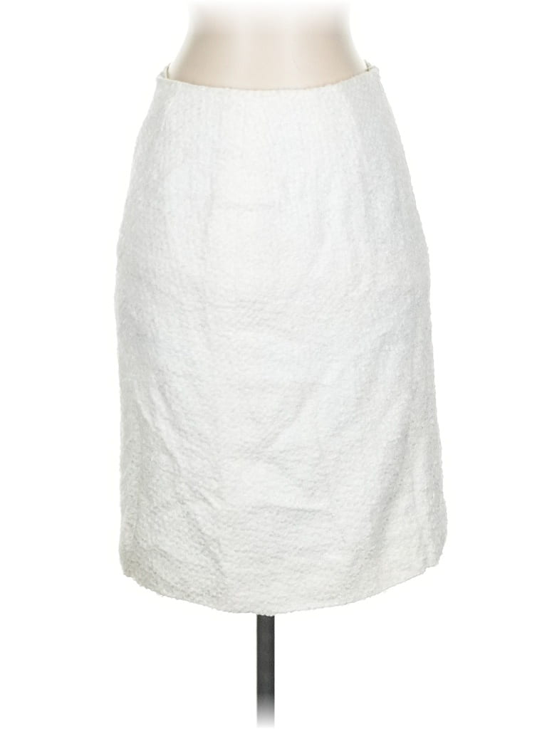 Pre-owned Escada Formal Skirt In White