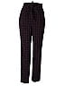 Express Plaid Burgundy Casual Pants Size 2 - photo 1