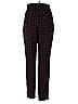 Express Plaid Burgundy Casual Pants Size 2 - photo 2