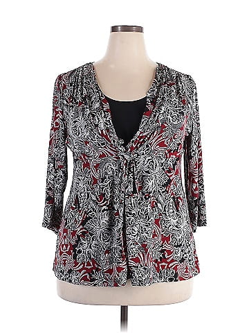 Perseption Concept 3/4 Sleeve Blouse (view 1)
