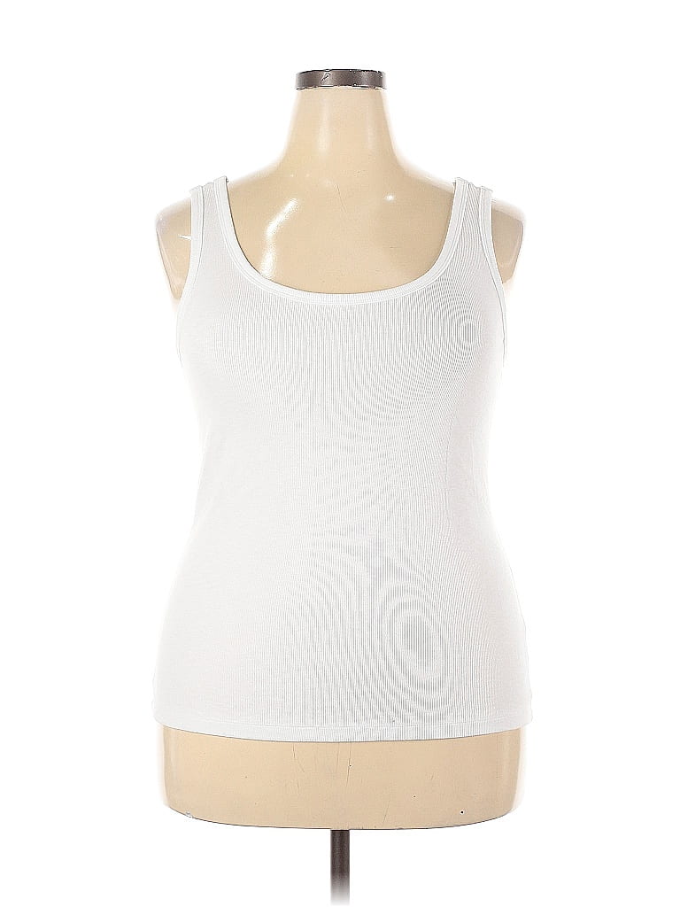 Pre-owned Aerie Tank Top White Halter Neckline Tops