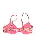 Solid & Striped Floral Red Orange Swimsuit Top Size L - photo 2