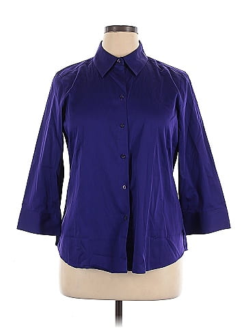 Foxcroft 3/4 Sleeve Button-Down Shirt (view 1)