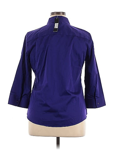 Foxcroft 3/4 Sleeve Button-Down Shirt (view 2)