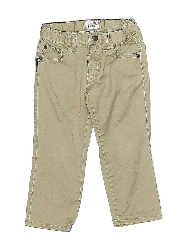 Click to view more detailed imagery on our partner's website Pre-owned Armani Collezioni Kids' Khaki Pant In Brown