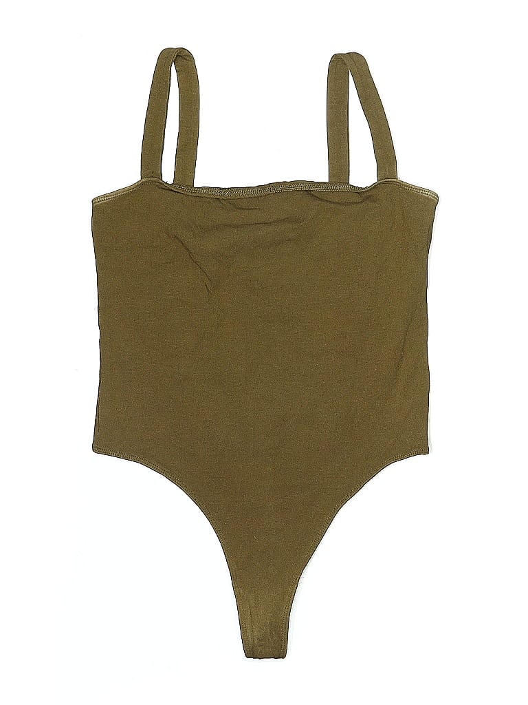 Pre-owned Out From Under Bodysuit In Green