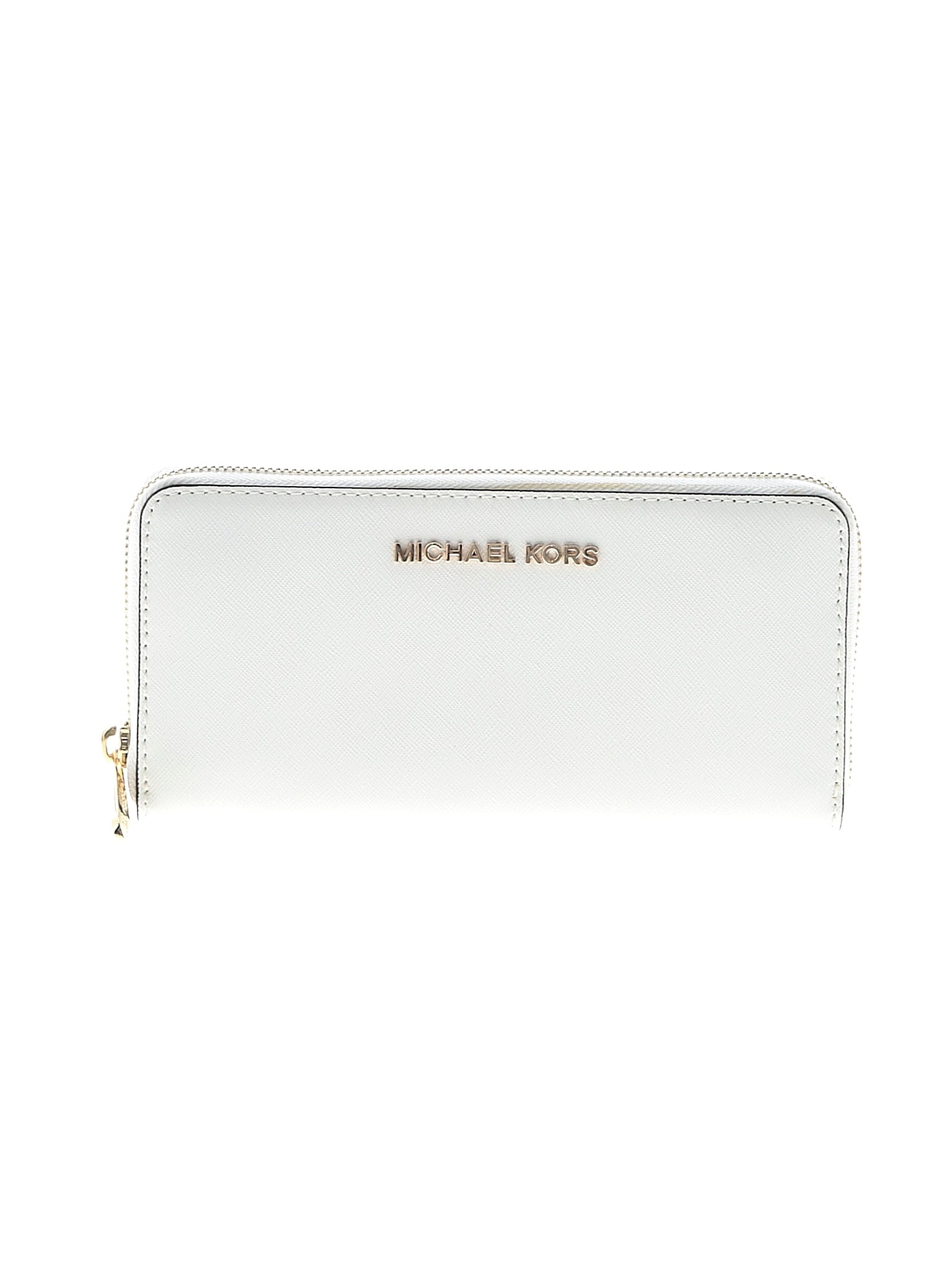 MICHAEL Michael Kors White Leather Wallet One size