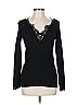 Cache Black Pullover Sweater Size L - photo 1