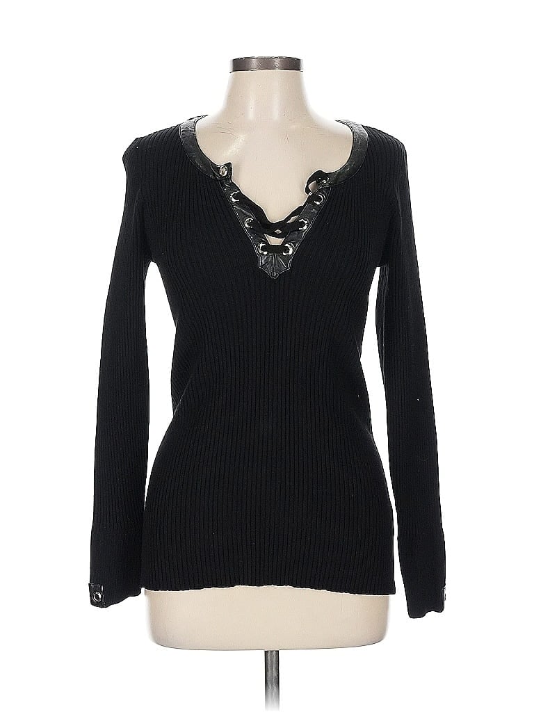 Cache Black Pullover Sweater Size L - photo 1