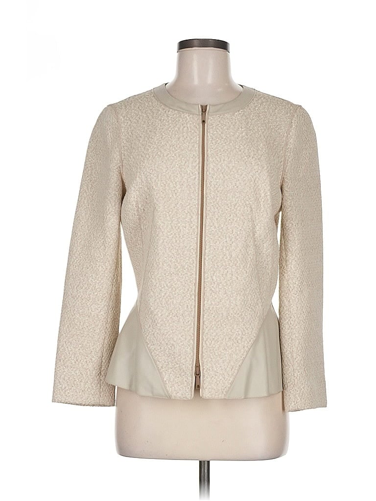 Pre-owned Lafayette 148 Jacket In White