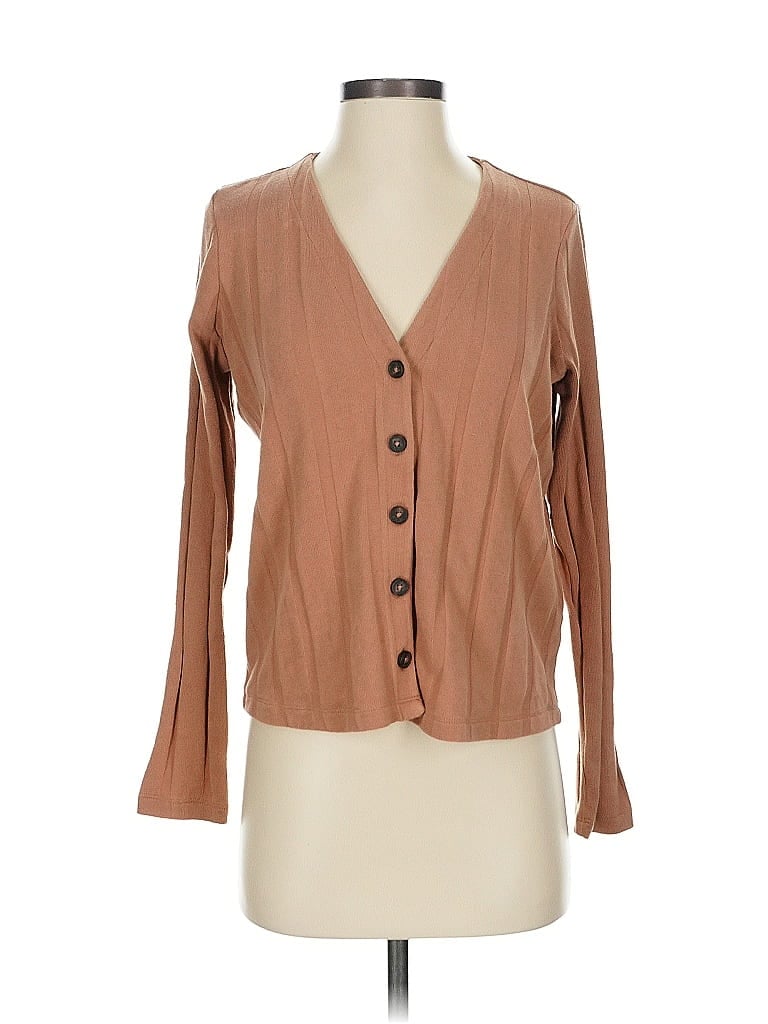 Pre-owned Madewell Cardigan Sweater In Brown