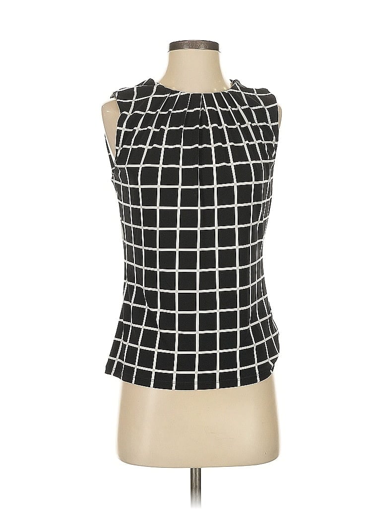 Click to view more detailed imagery on our partner's website Pre-owned Calvin Klein Sleeveless Top Black Square Neckline Tops