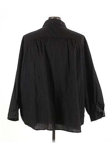 Roaman's 3/4 Sleeve Button-Down Shirt (view 2)
