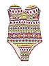 aguaclara Print Ivory One Piece Swimsuit Size L - photo 1
