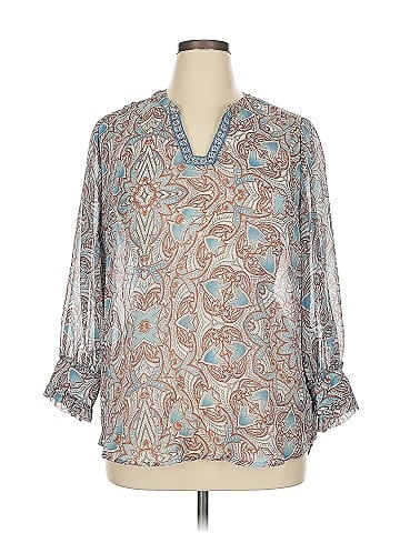 Democracy 3/4 Sleeve Blouse (view 1)