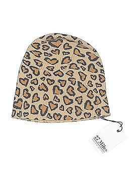 27 miles 100% Cashmere Animal Print Tan Brown Beanie One size