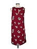 Ann Taylor Factory 100% Polyester Print Burgundy Casual Dress Size 10 - photo 2