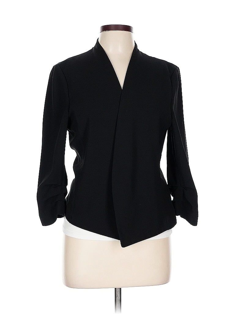Ann Taylor Factory 100% Polyester Black Blazer Size L - photo 1