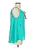 Esley 100% Polyester Teal Tank Top Size S - photo 4