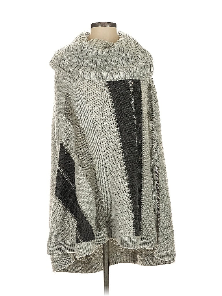 Pre-owned Talbots Poncho In Gray