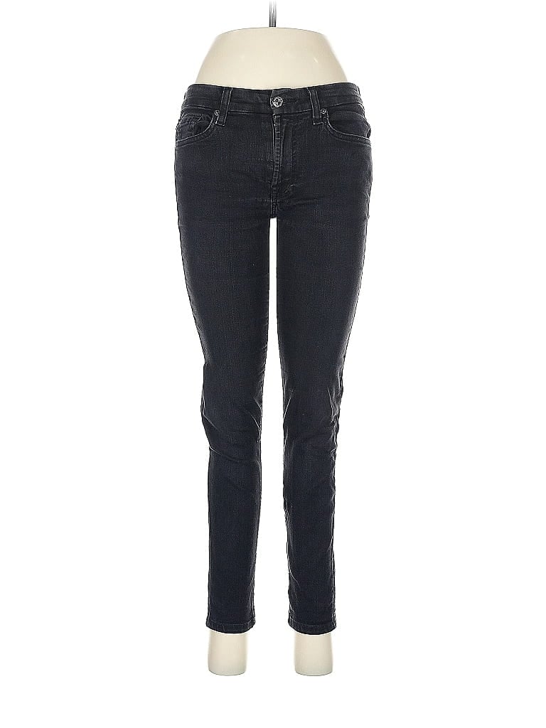 Pre-owned 7 For All Mankind Jeans In Black
