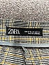Zara Plaid Gray Casual Pants Size XS - photo 3