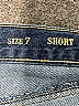 True Craft 100% Cotton Blue Denim Shorts Size 7 - photo 4