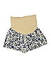 A Pea in the Pod 100% Polyester Floral Ivory Blue Shorts Size XS - photo 1