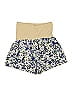 A Pea in the Pod 100% Polyester Floral Ivory Blue Shorts Size XS - photo 2