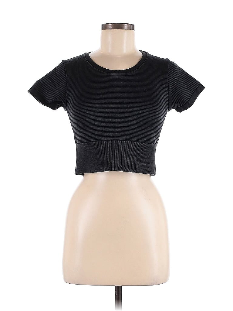 Pre-owned Offline By Aerie Short Sleeve T-shirt In Black