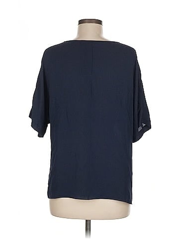 Halston Heritage Short Sleeve Silk Top (view 2)