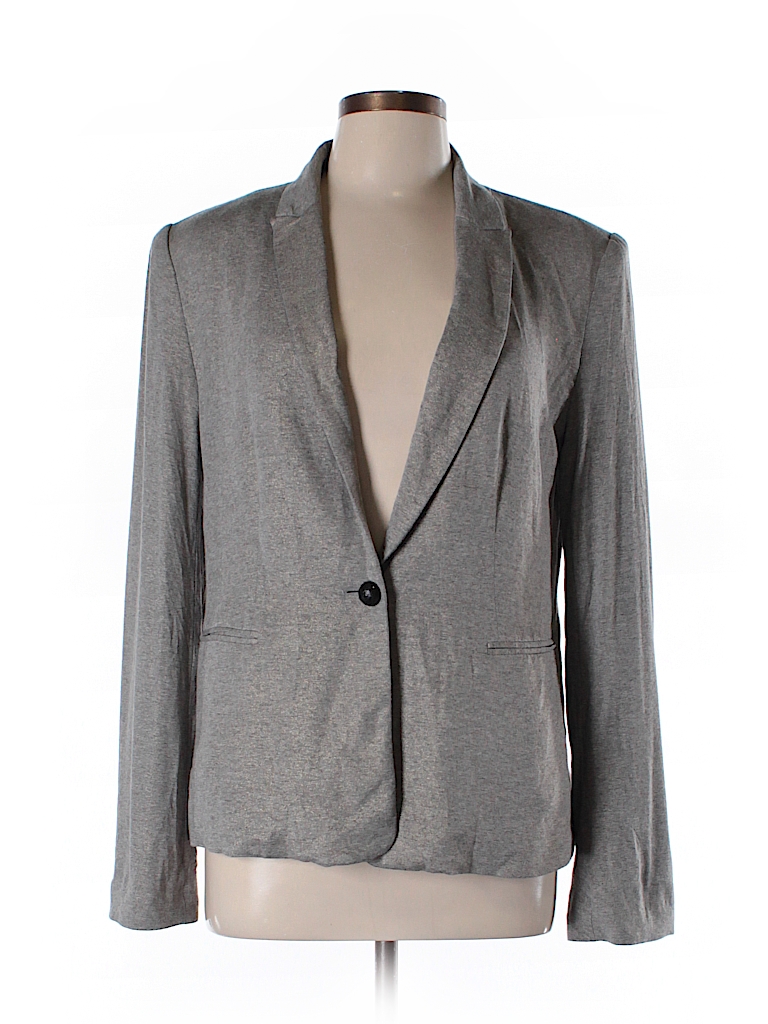 MNG Suit Solid Gray Blazer Size L - 88% off | thredUP