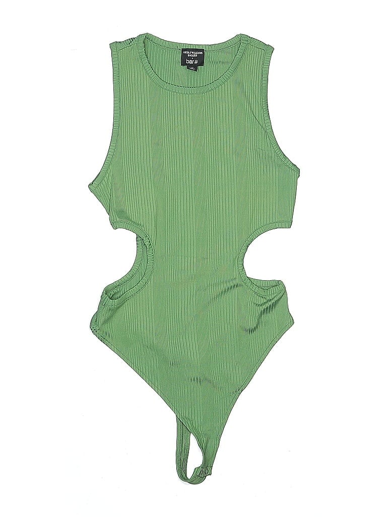 Click to view more detailed imagery on our partner's website Pre-owned Nicole Williams English X Bar Iii Bodysuit In Green