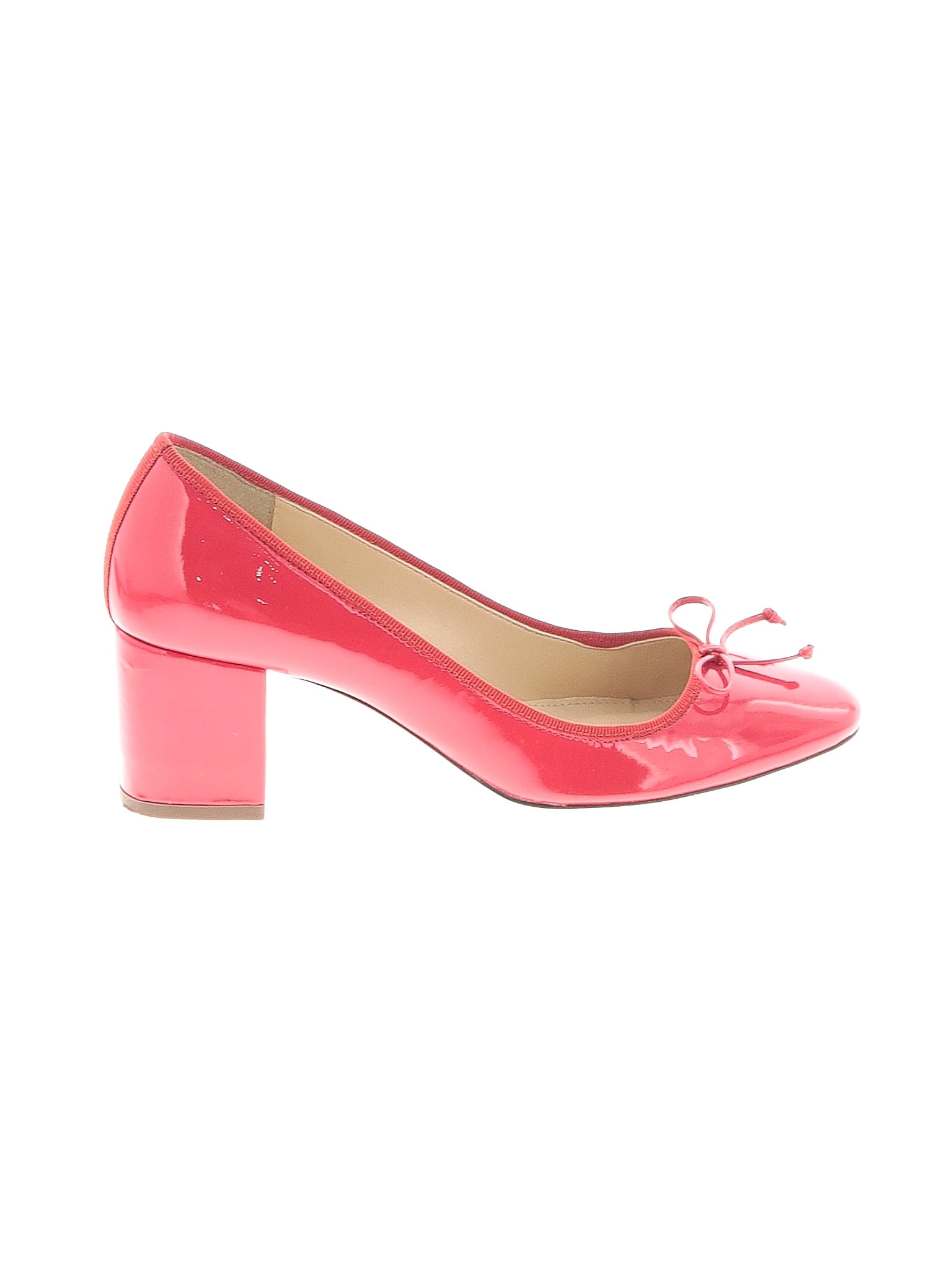 J.Crew Pink Red Heels Size 8