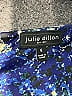 Julie Dillon 100% Polyester Paisley Blue Cocktail Dress Size 6 - photo 7