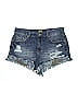 True Craft 100% Cotton Blue Denim Shorts Size 7 - photo 1