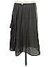 Cotélac 100% Polyester Solid Gray Silver Formal Skirt Size Med (2) - photo 2