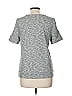 Ann Taylor LOFT 100% Cotton Tweed Gray Short Sleeve T-Shirt Size M - photo 2