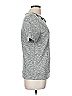 Ann Taylor LOFT 100% Cotton Tweed Gray Short Sleeve T-Shirt Size M - photo 4